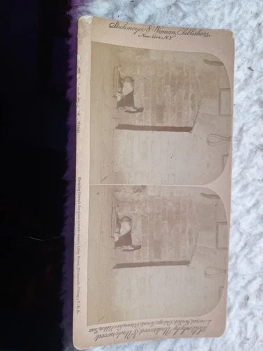 Cream Colored Stero Card Of Escaping From Libby Prison