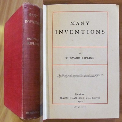 Kipling - VIELE ERFINDUNGEN - Aufl. Macmillan and Co., 1904*