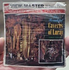 Caverns of Luray View Master Packet A829 3 Reel Set Book Virginia GAF