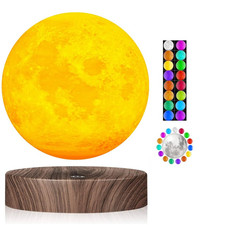 Vgazer Levitating Moon Lampfloating And Spinning In Air Freely Luxury Faux