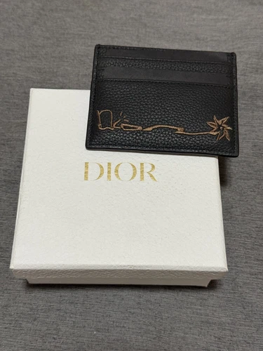 Dior x CACTUS JACK Card Holder Black Compact Wallet Brand New