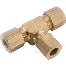 Anderson Metals 5/8 In. Compression Brass Tee 750064-10 Anderson Metals
