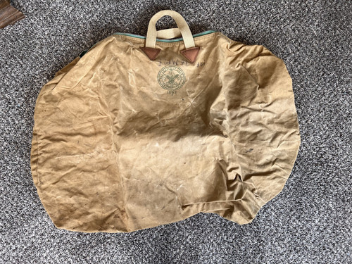 Vintage 1960s Boy Scouts of America Canvas Duffel Bag #1392 BSA Logo