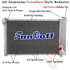 3 Row Aluminum Radiator For 1969-1972 Chevy Corvette Small Block 5.7L V8 Engines