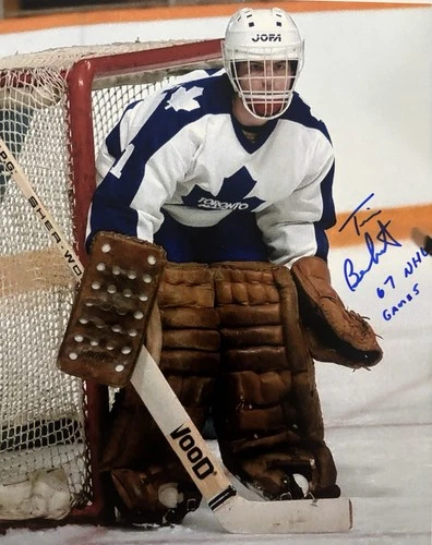 Tim BERNHARDT Signed 8x10 Photo! TORONTO MAPLE LEAFS GOALIE! “67 NHL GAMES W/COA