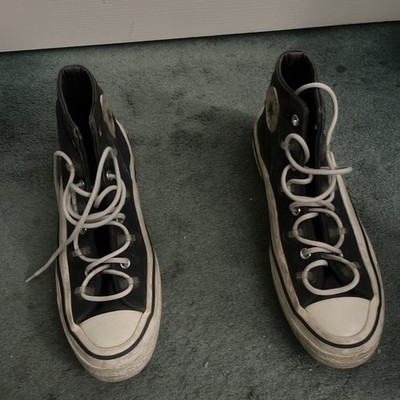 Kim Jones x Converse Chuck Taylor Black High Top Sneakers Mens 9.5 Womens 11.5