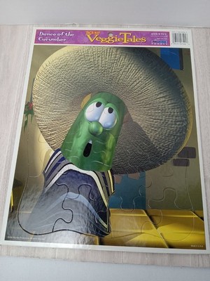 Veggie Tales vintage Tray Puzzle Dance Of The Cucumber Big Idea 1998