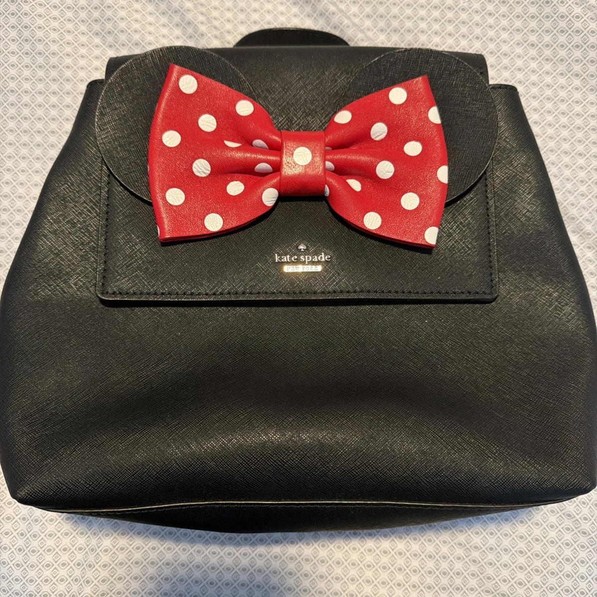kate spade navy backpack with hot pink polka dots Kate Spade Hot Pink Mini Nylon Backpack | Mercari main image 2