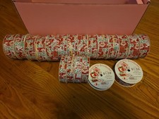 Vintage Strawberry Shortcake SSC Red Patchwork Christmas Ribbon 20 Rolls Asst.