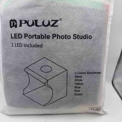 Puluz Folding Portable Photo Studio Light Box 10  Inch Shooting Tent Kit 5 Color