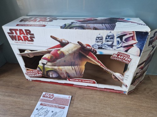 STAR WARS GUNSHIP LAAT CRUMB BOMBER CLONE WARS REPUBLIC GUNSHIP SHELL WINGS - Picture 10 of 11