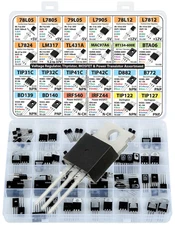 Power Transistor, Mosfet, Thyristor and Voltage Regulator Assortment Kit, 82 Pcs