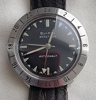 GORGEOUS Restored 1966 M6 Bulova Accutron 214 Stainless Steel Astronaut Watch