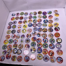 Vintage 1990's Milk Cap / Pog Lot - Huge Lot Of 100 Pogs