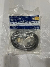 GE Appliance (WX09X10018) Dryer Power Cord  (4 Wire)