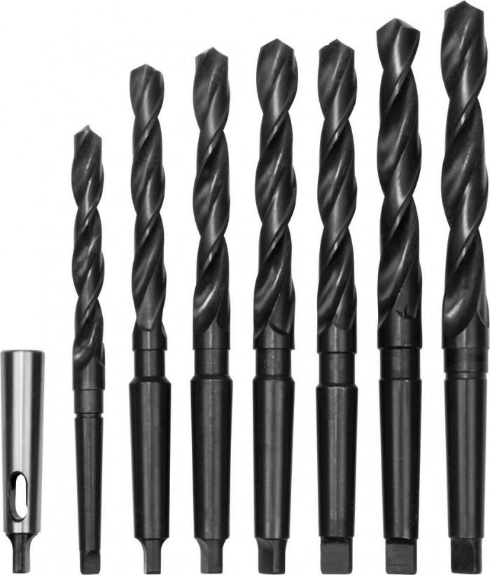 Forets cône morse MK1 MK2 Güde pour percer le métal épais sans patiner, set HSS 14-20 mm
