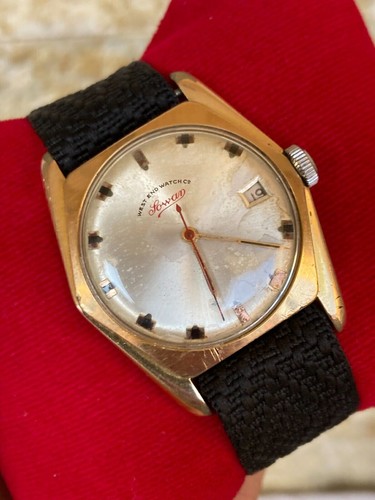 VINTAGE WEST END WATCH CO SOWAR WHITE DIAL GOLD FILLED 30M SWISS MANUAL 1960'S - Picture 17 of 24