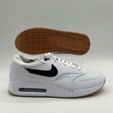Mens Size 11.5 Nike Air Max 1 '86 OG White Black Gum Golf Shoes FN0697 100