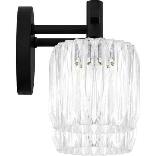 Matte Black LED Bathroom Vanity Light from the Spade Collection - Picture 4 of 5