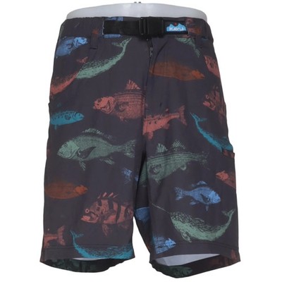 Kavu, Outdoor Shorts, Größe: L, Grau/Mehrfarbig, Elasthan/Polyester, Print #5RP