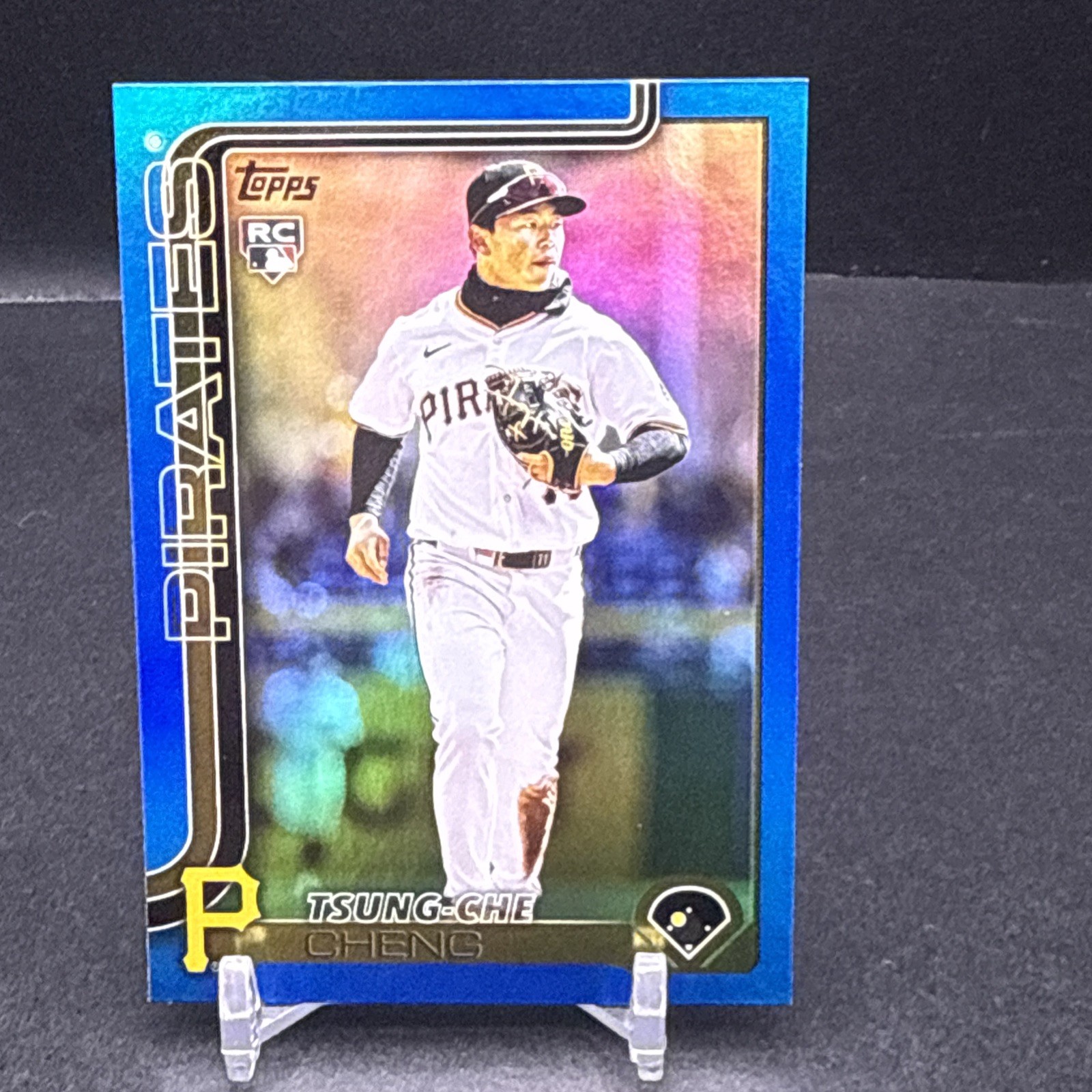 2025 Topps Update Tsung-Che Cheng RC #US72 Blue Foil SP 56/150 Pirates SO3