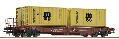 Roco FS Einheitstaschenwagen MSC CONTAINER NEU zu 66711 6600130 6600145 6600185