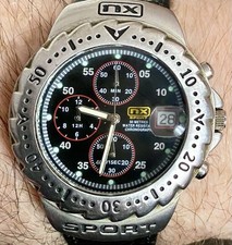 GENTS 40mm “nx Sport” CHRONOGRAPH Date Quartz SPORTS WATCH Fully Working    