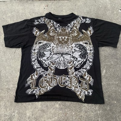 Grunge emo graphic affliction Ken Carson type tee