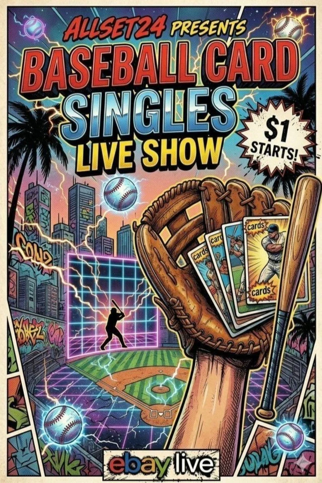 Baseball Singles - $1 Starts w/Allset24 - Reduced Shipping!
