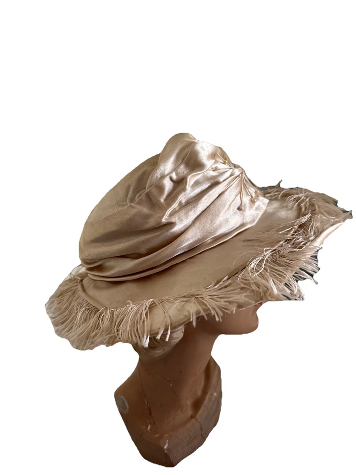 Sombrero eduardiano antiguo vintage Foto 3 de 4