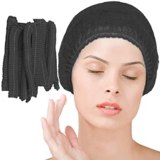 Disposable Bouffant Caps 100pcs,24inches Hair Net, Elastic Dust Cap for Food ...