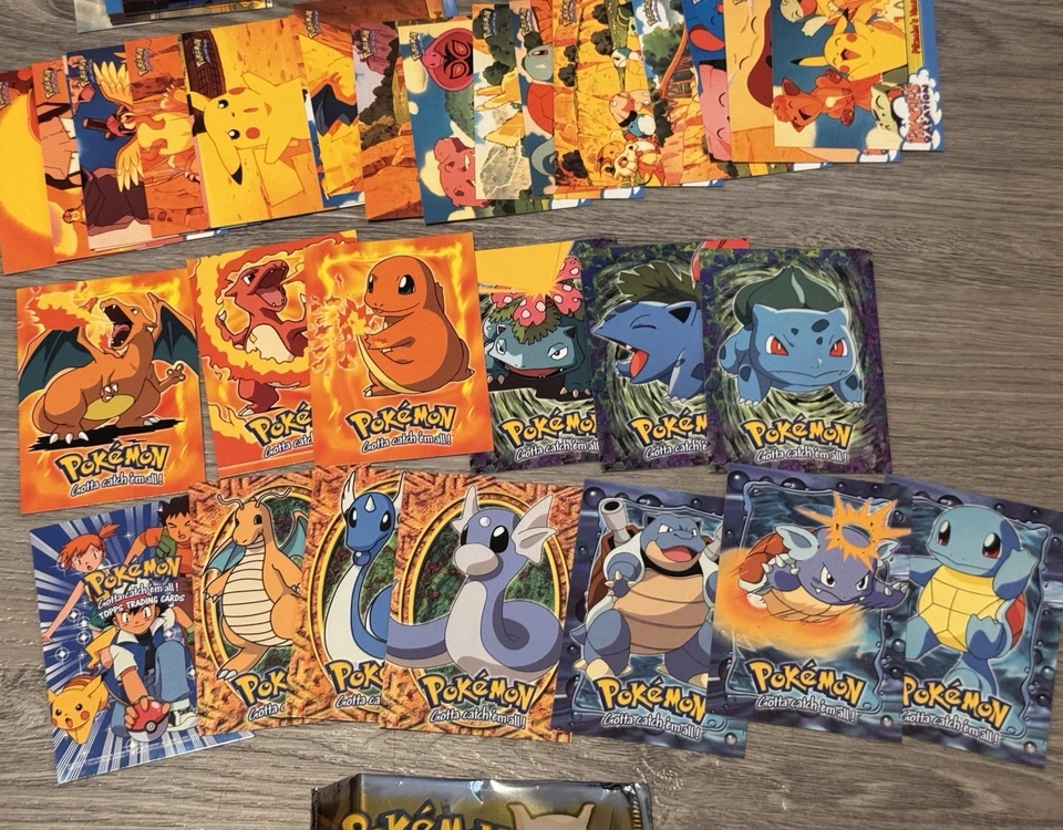 1999 Topps Pokemon The First Movie Complete 72/72 Card Set Mewtwo Strikes Back - Image 2 of 3