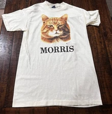 Vintage 80s Morris The Cat 9 Lives Promo Single Stitch T Shirt Adult  Medium