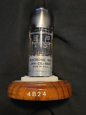 Electrons JAN-CEL-4B24 Full Wave Rectifier Tube 