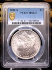 1881-S Morgan Dollar PCGS MS64+ • Brilliant Luster • Premium High-Grade Silver ⭐