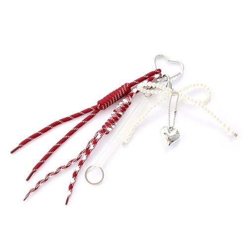 Fashionable Tassels Pearls Bows Key Charm Phone Ornament for Sophisticated Look - Picture 11 of 14