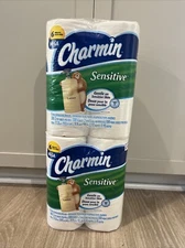 Discontinued Charmin sensitive with Lotion toilet paper 6 Mega rolls Lot Of 2