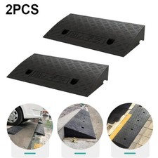 2x Curb Ramp Portable Lightweight Heavy Duty Plastic Threshold Ramp for Driveway