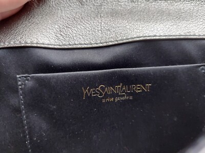Yves Saint Laurent Belle de Jour Clutch in Metallic Silver Yves Saint Laurent Belle de Jour Clutch in Metallic Silver