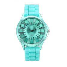 Nuevo Genial Reloj Pulsera para Niño Niño Niña Rosa Blanco Verde Juvenil Girasol