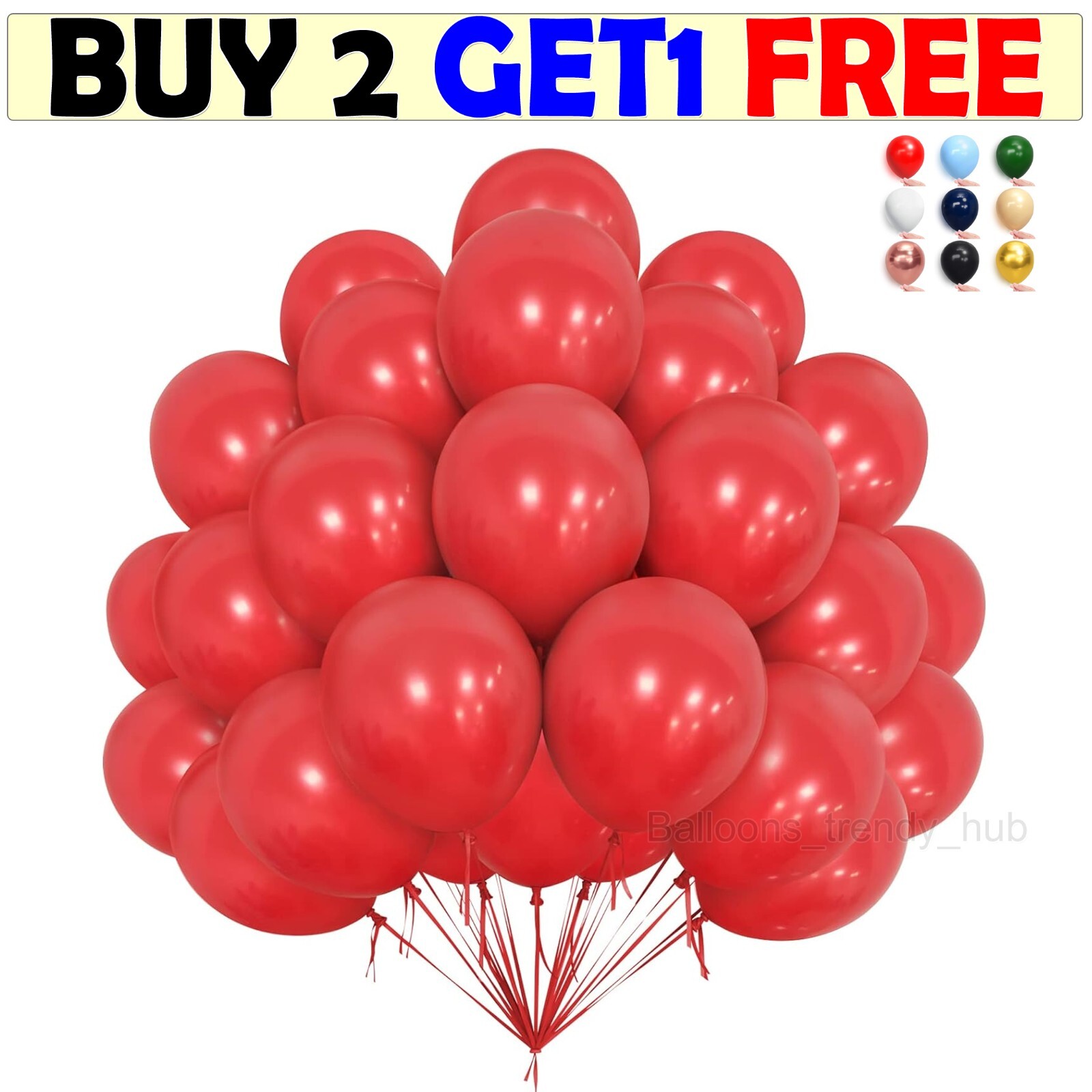 100 X Latex PLAIN BALOON BALLONS helium BALLOONS Quality Party Birthday Wedding eBay