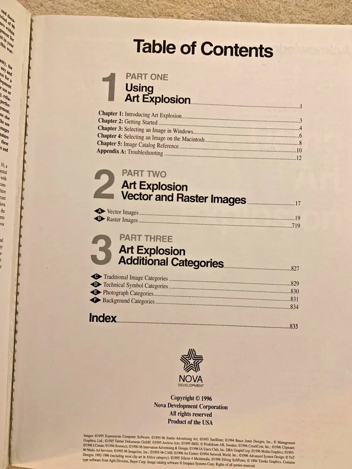 NOVA DEV GOLD EDITION ART EXPLOSION USER MANUAL AND TEN CD-ROMS 125.000 IMAGES  - Image 3 of 4