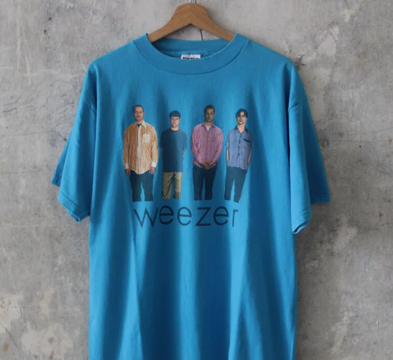 Weezer - Blue Album 1994 Rock Music Tshirt