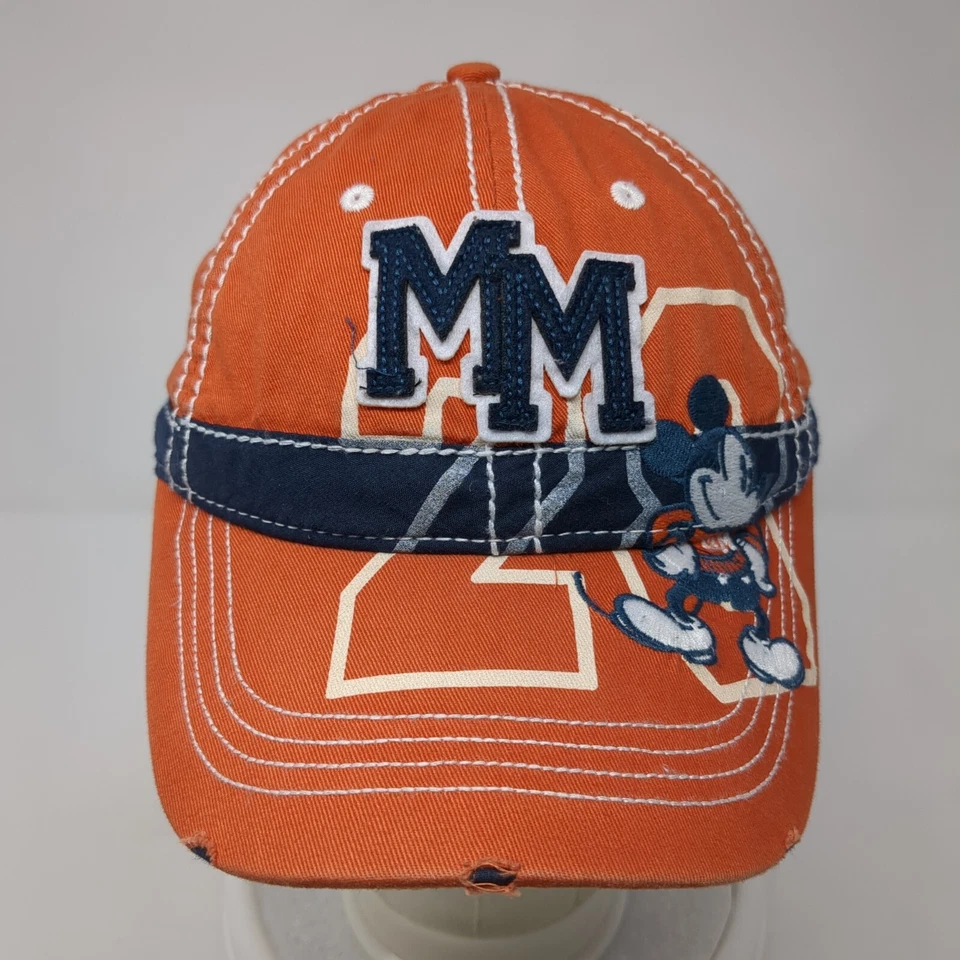 Sombrero Mickey Mouse Slideback Naranja Talla Única Ajustable Bordado Foto 2 de 4