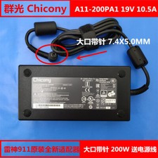 Genuine AC Adapter Chicony A11-200P1A Power Supply 19V 10.5A Charger 7.4 5.5mm