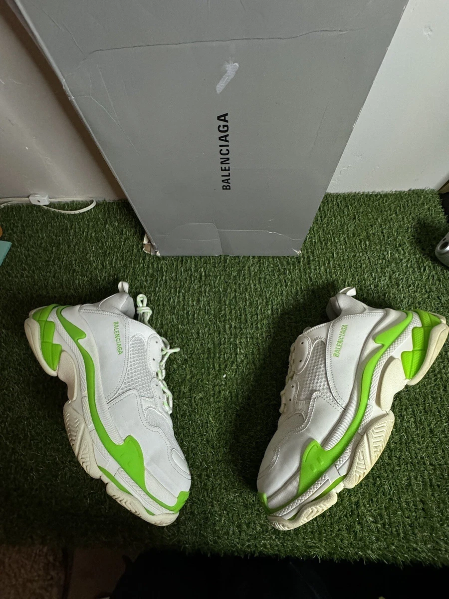 men balenciaga shoes green