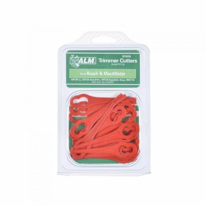 20 x Genuine ALM BQ026 Grass Strimmer Plastic Cutter Blades Fit Ozito Trimmers - Image 2 of 3