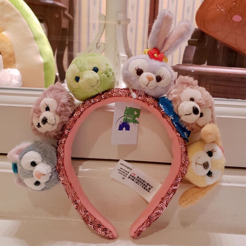 Disney Duffy the Disney Bear Headband Women One Size Brown Iridescent Hat Theme Disney Shanghai Parks Bear Duffy And ShellieMay Hat Fuzzy  main image 2