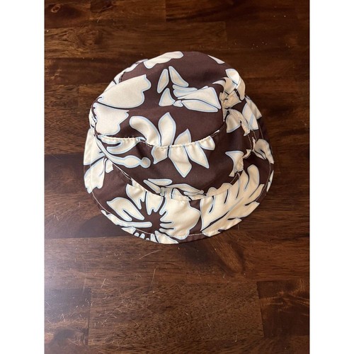 Koala Kids Floral Bucket Hat Brown White Blue 36-48 Months
