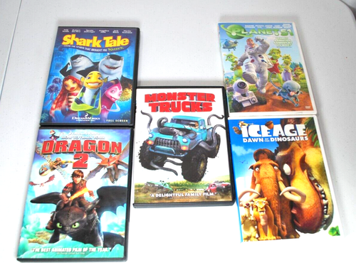 Menge 5 Kinder animierte DVDDS Planet 51 Shark Tales Monster Truck und mehr - Bild 1 von 12